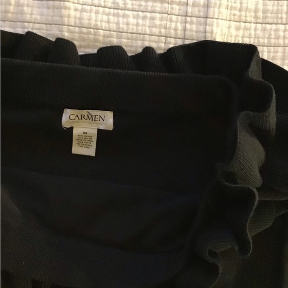 🔴SOLD ANOTHER PLATFORM 🔴Carmen Marc  Valvo top🔴🔴 - Picture 2 of 2